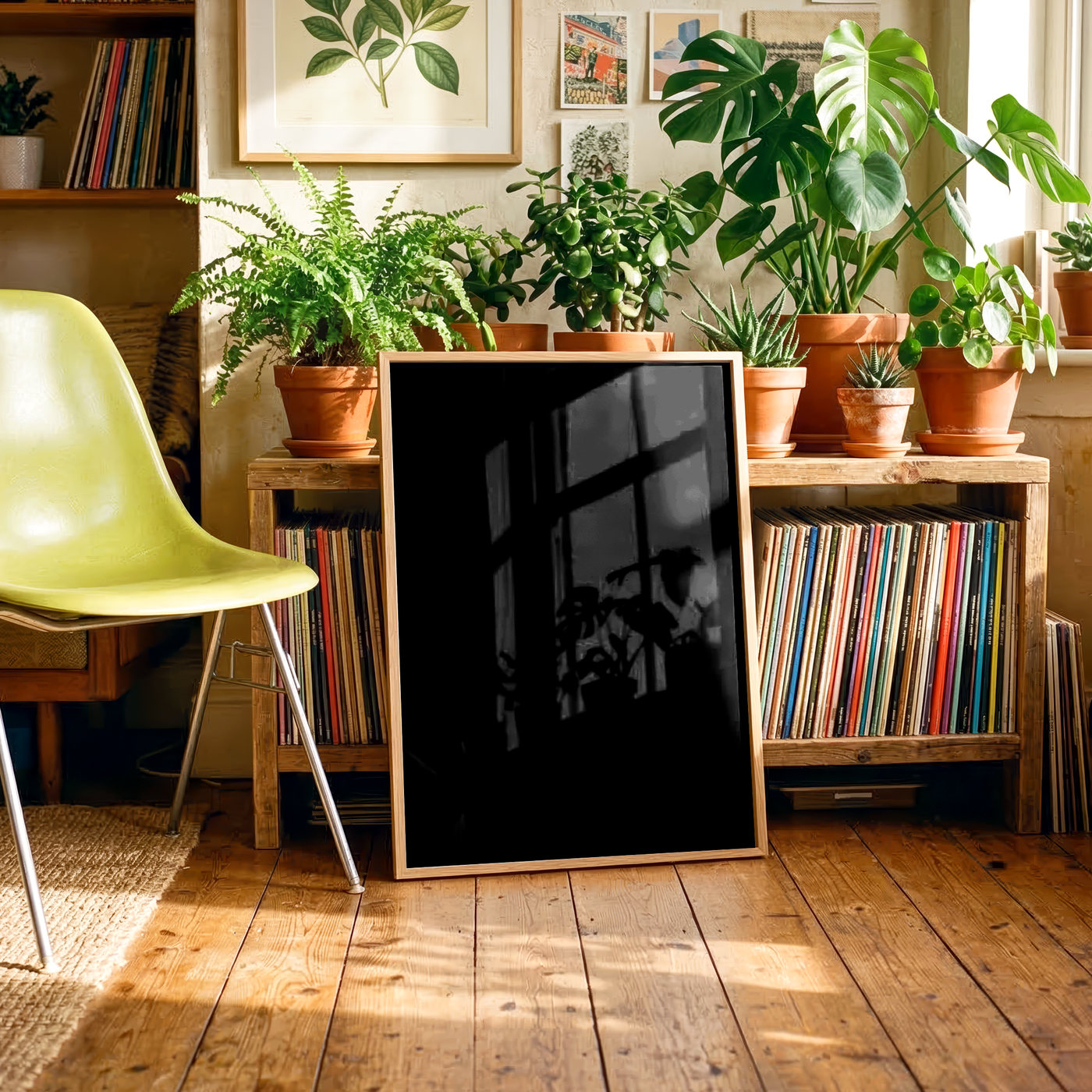 Plant shelf mockup template